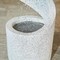 31.25"H Spiral Shaped Outdoor Fountain with LED Light, Polyresin, Includes Pump, Multiple Colors